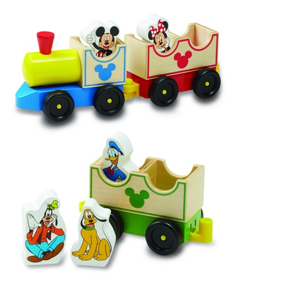 SOLD- Melissa & Doug Disney Wooden Train Toy - Picture 1 of 2
